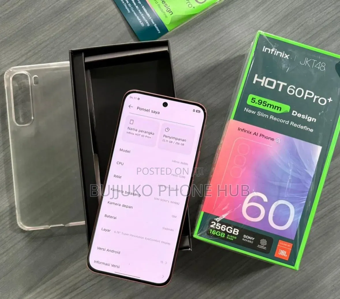 New Infinix Hot 60 Pro+ 256 GB Pink