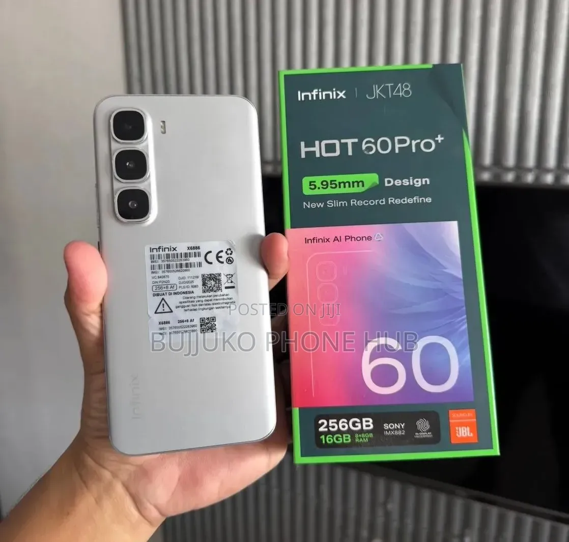 New Infinix Hot 60 Pro+ 256 GB Silver