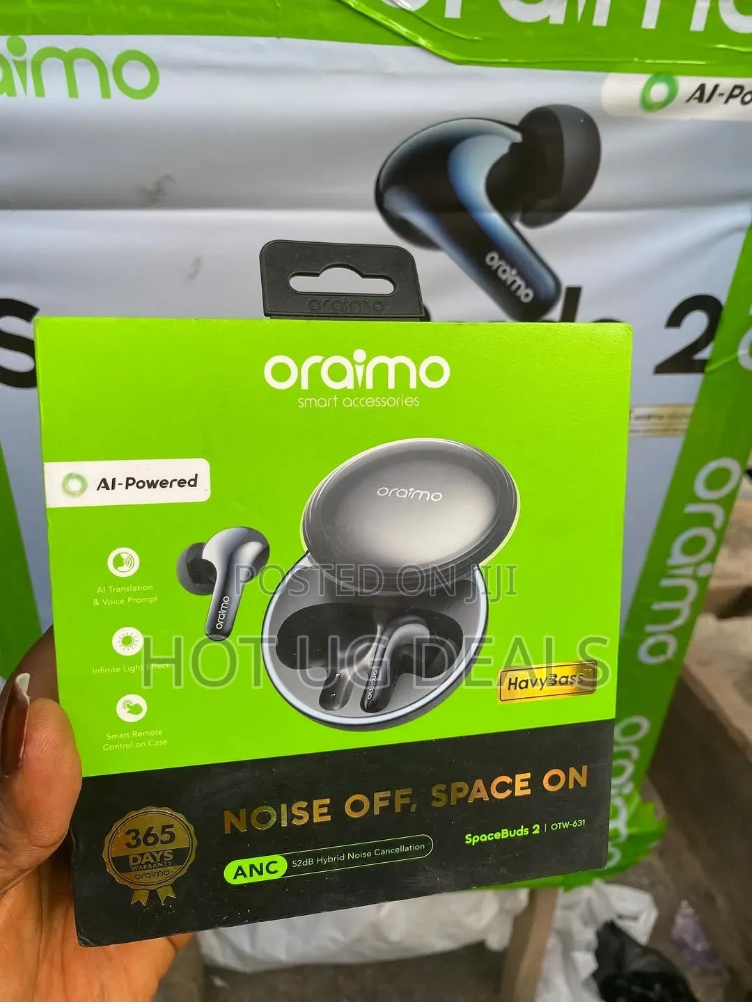 Oraimo SpaceBuds Wireless Bluetooth Earbuds Customized Voice Prompt