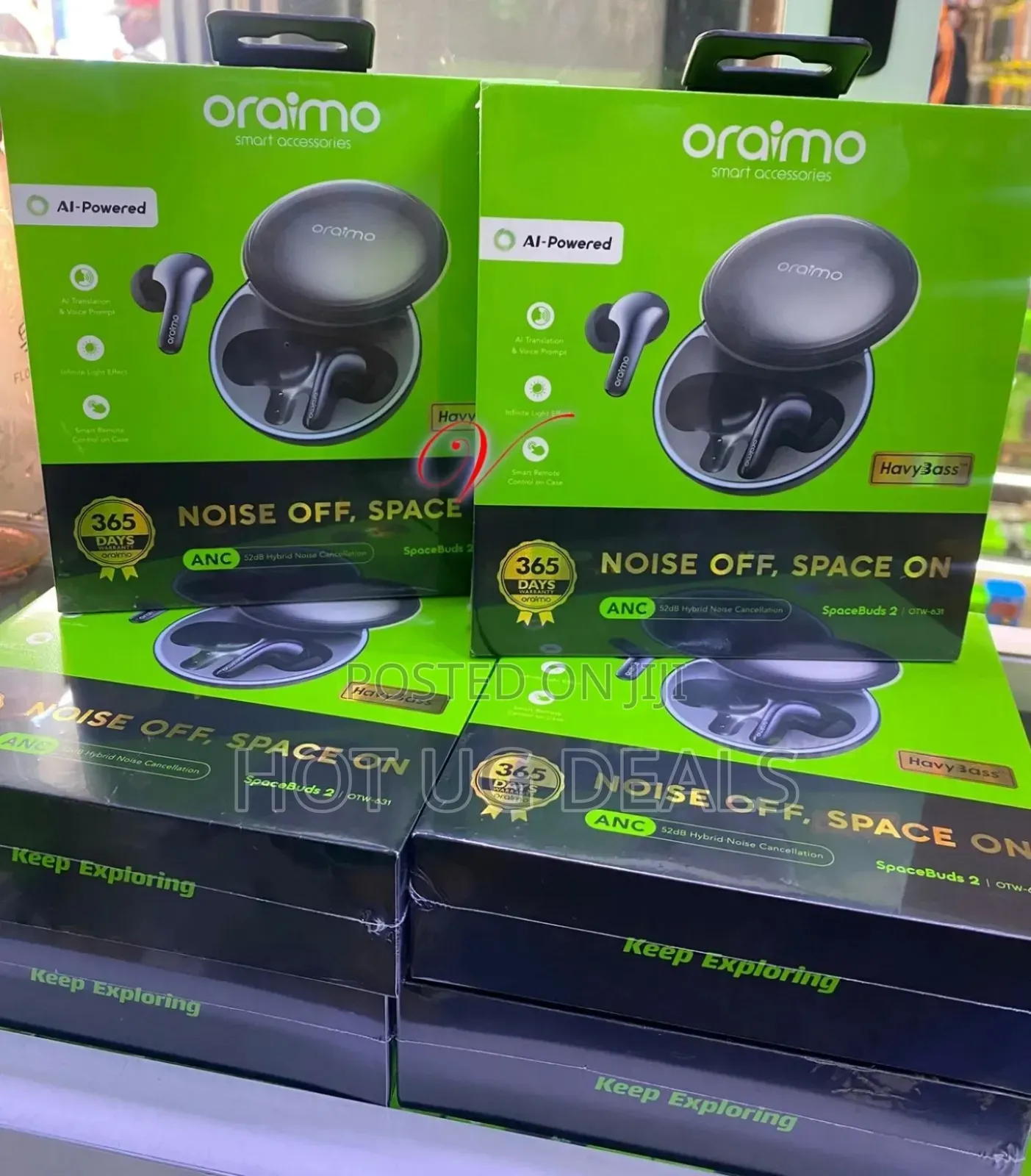 Oraimo SpaceBuds Wireless Bluetooth Earbuds Customized Voice Prompt