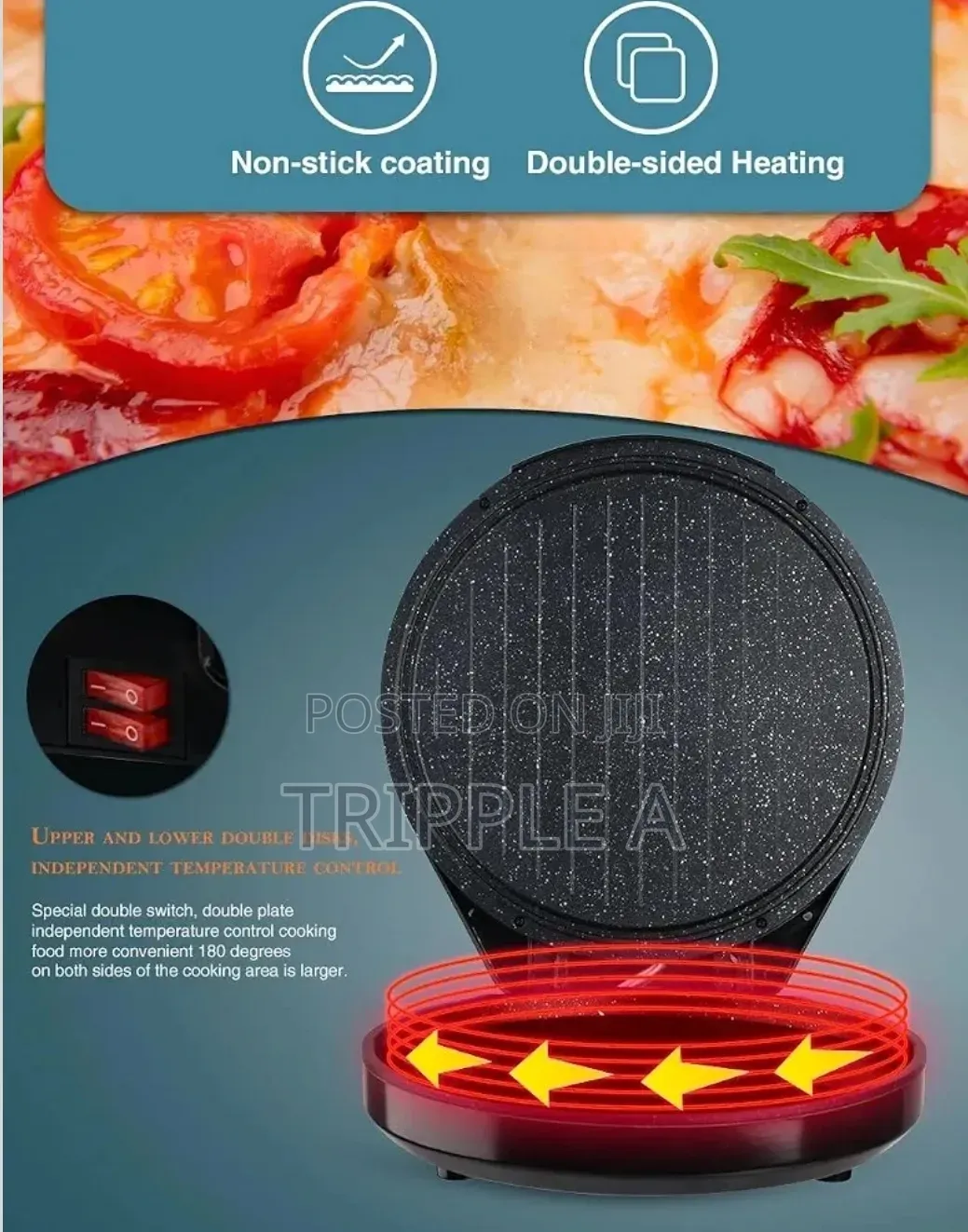 Raf 511 Electric Multi Function Pan Pizza Bread Maker 1800w