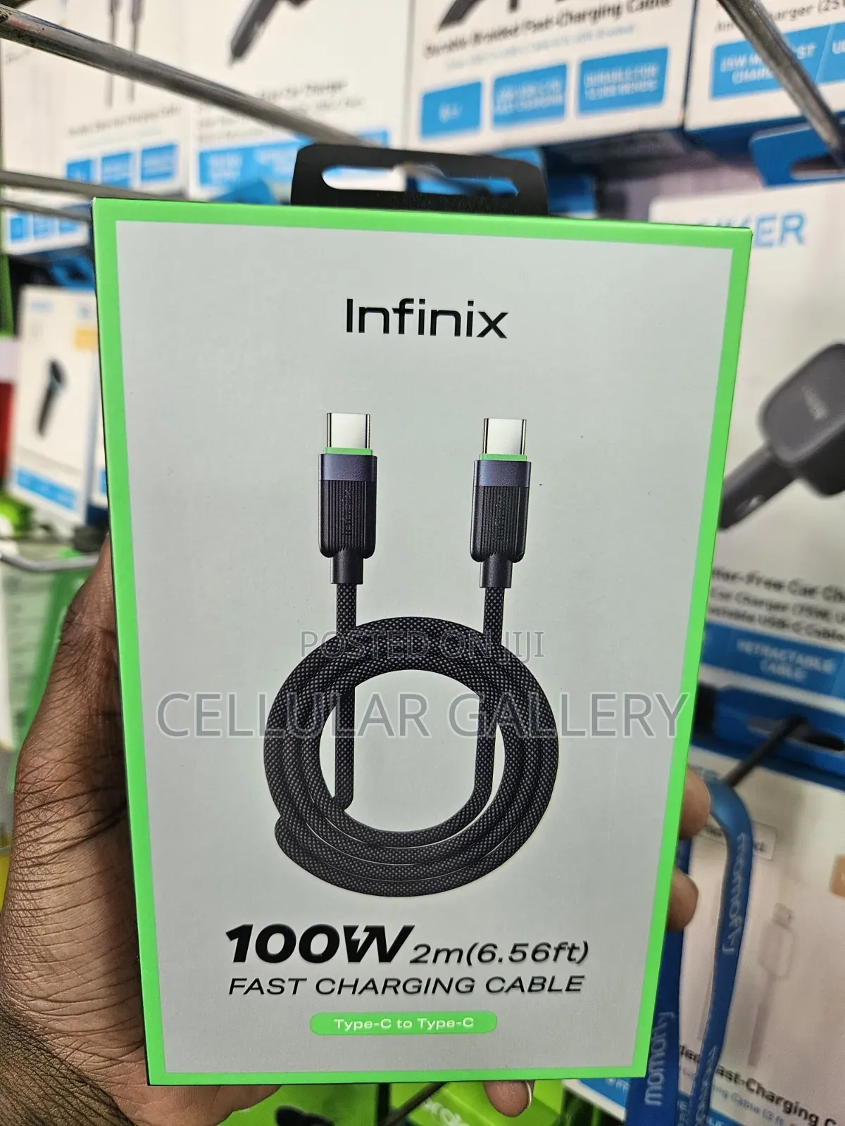 Infinix Type-C to Type-C Fast Charging Braided Cable 100W 2m(5.56ft)