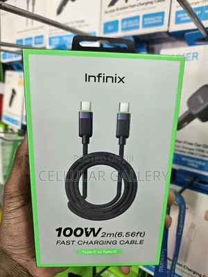 Infinix Type-C to Type-C Fast Charging Braided Cable 100W 2m(5.56ft)