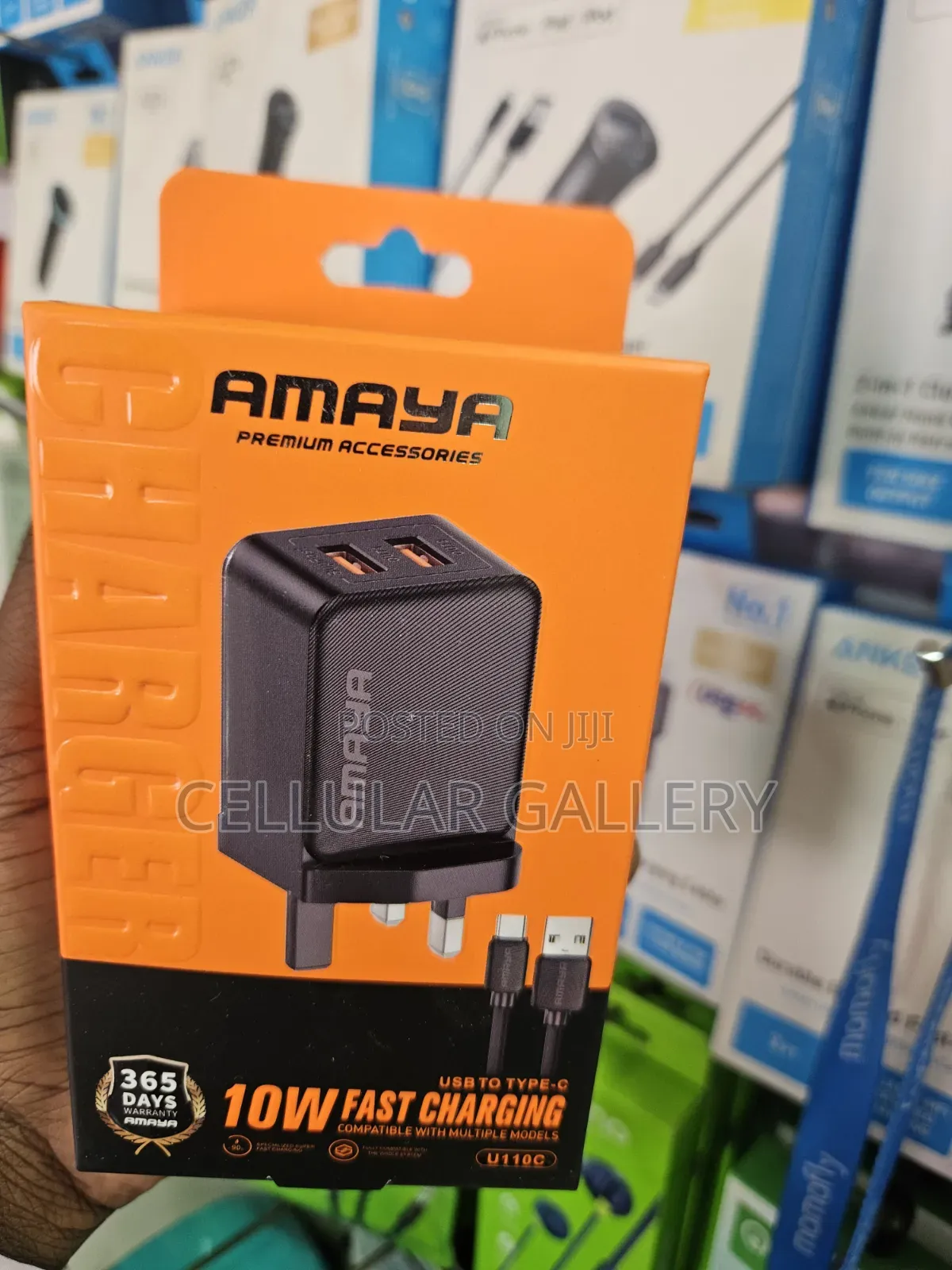 Amaya 10W Fast Charging Type-C Charger With Dual Outputs
