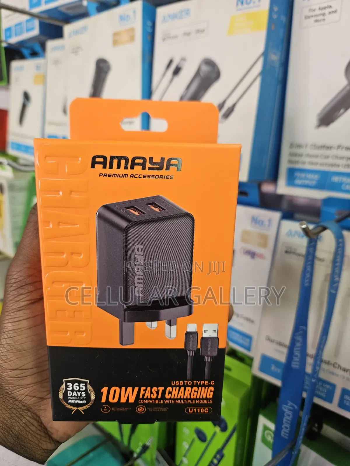 Amaya 10W Fast Charging Type-C Charger With Dual Outputs