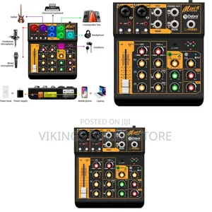 The D Debra Audio Mini4 Portable 4-Channel Audio Mixer and DJ Console