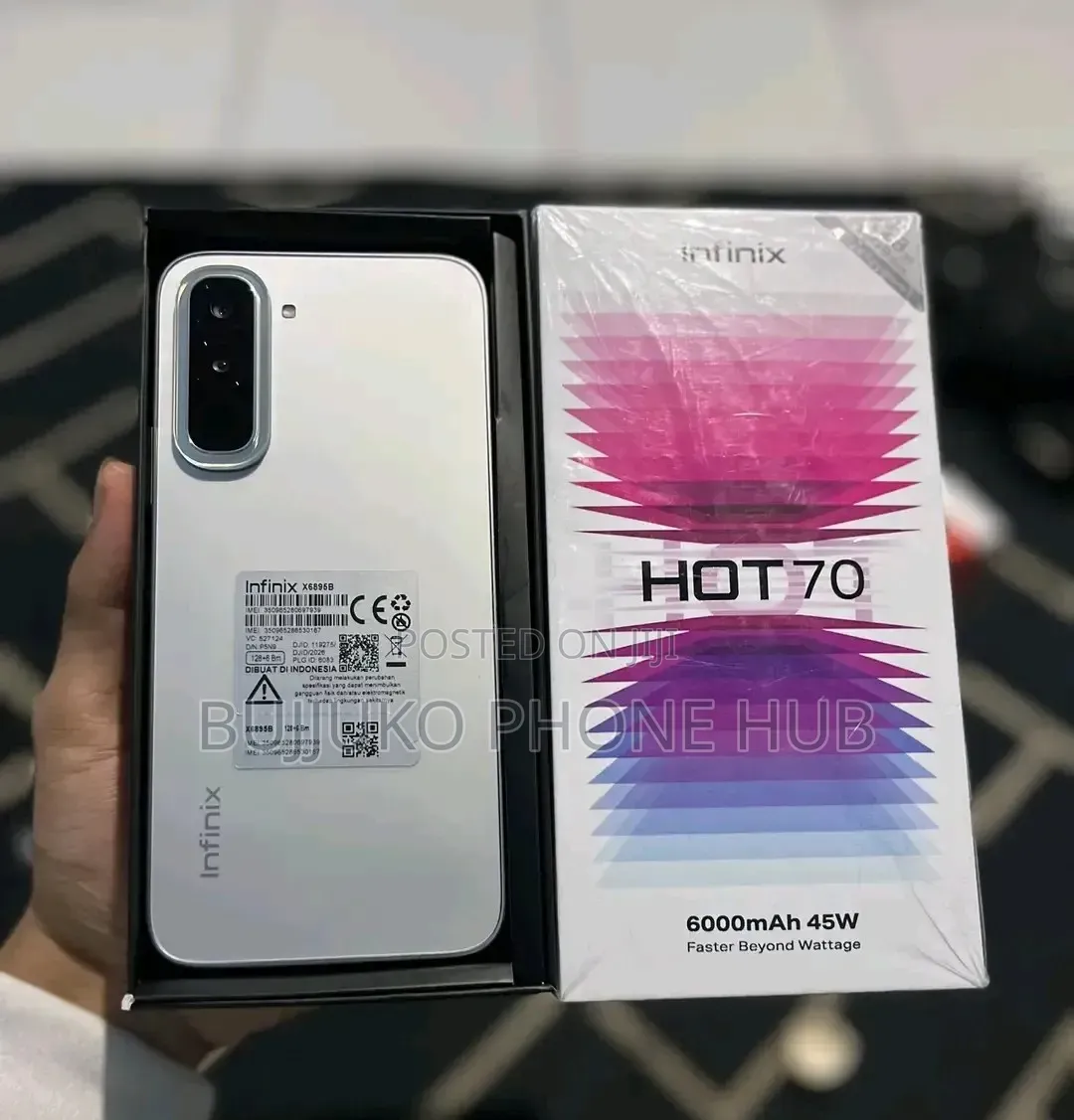New Infinix Hot 70 256 GB Silver