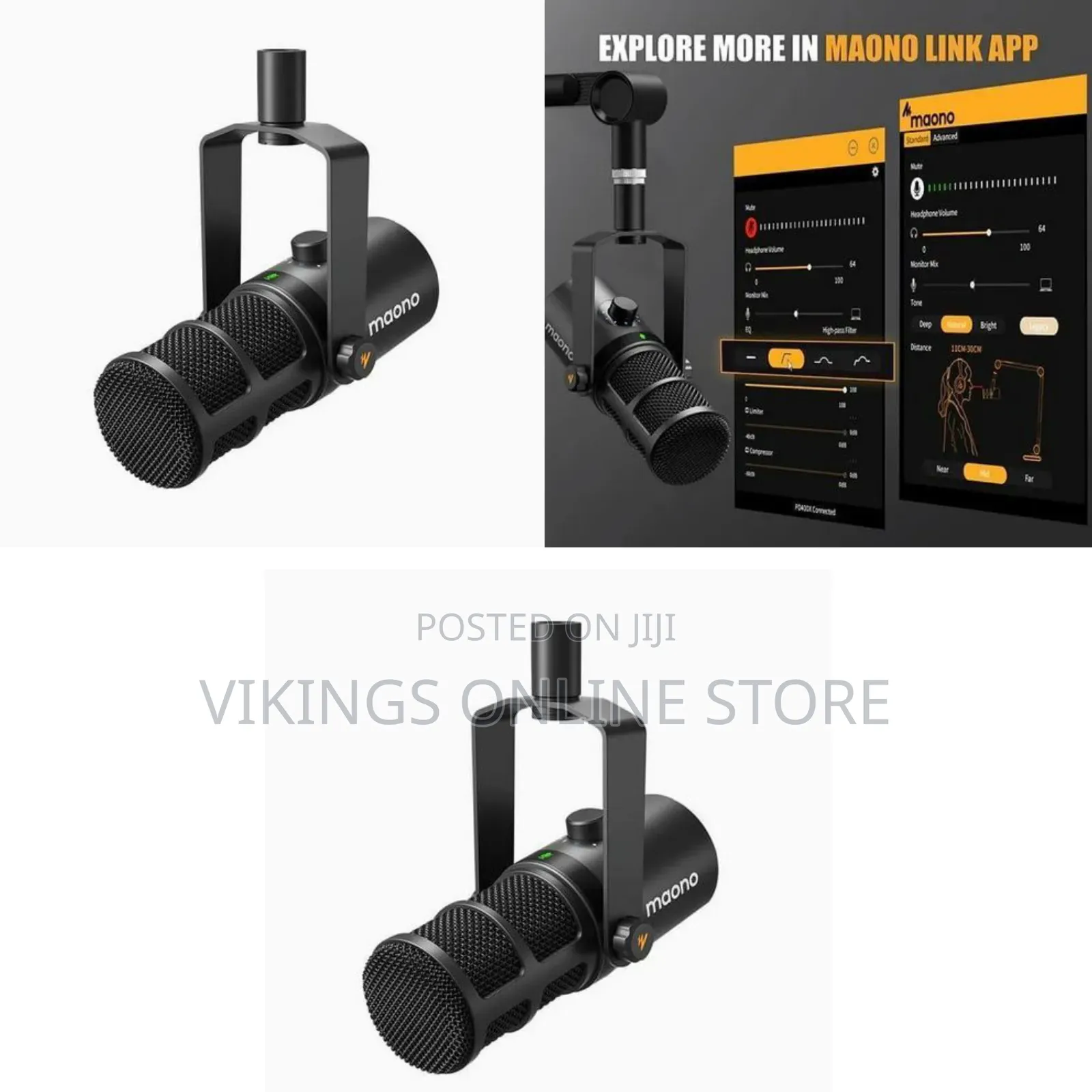 A Professional Dual USB/XLR Dynamic Microphone an All-Metal Build