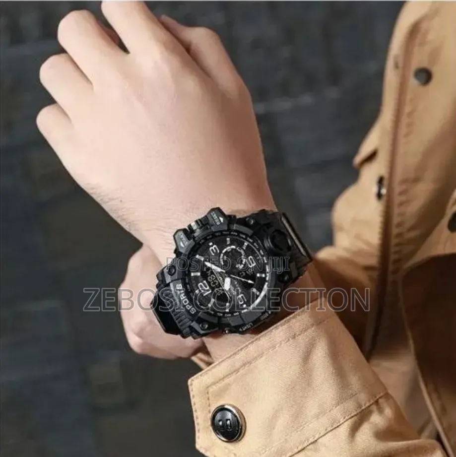 Men's Outdoor Sports Waterproof Watch, LED Digital Luminous Watch