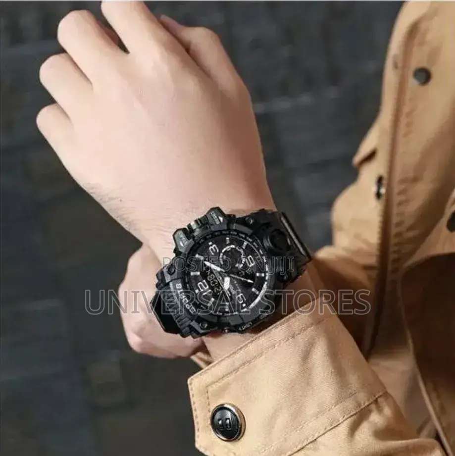 Men's Outdoor Sports Waterproof Watch, LED Digital Luminous Watch