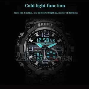 Men's Outdoor Sports Waterproof Watch, LED Digital Luminous Watch