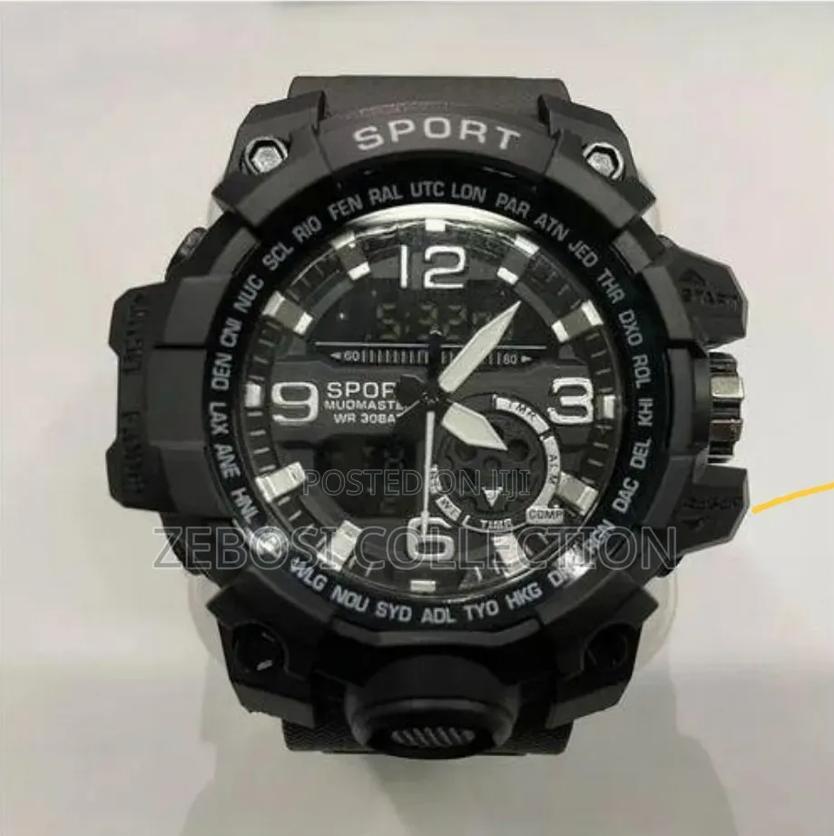 Men's Outdoor Sports Waterproof Watch, LED Digital Luminous Watch