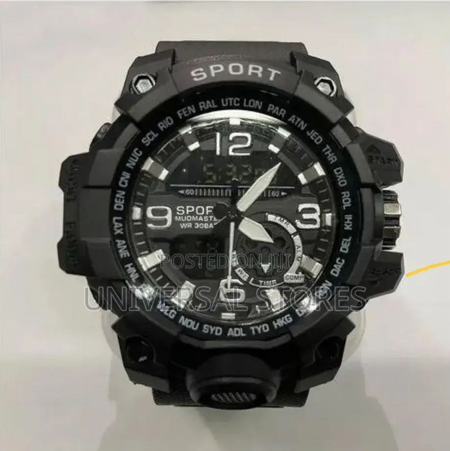 Men's Outdoor Sports Waterproof Watch, LED Digital Luminous Watch