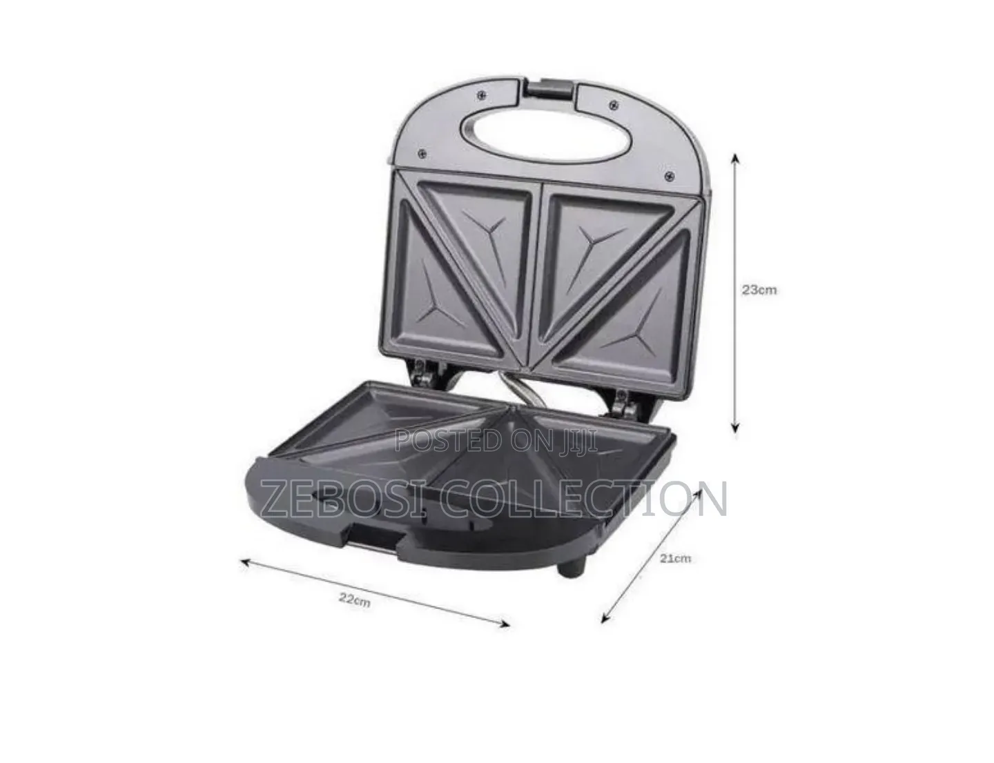 2 Slice Sandwich Maker Non Stick Surface Bread Toaster Baker
