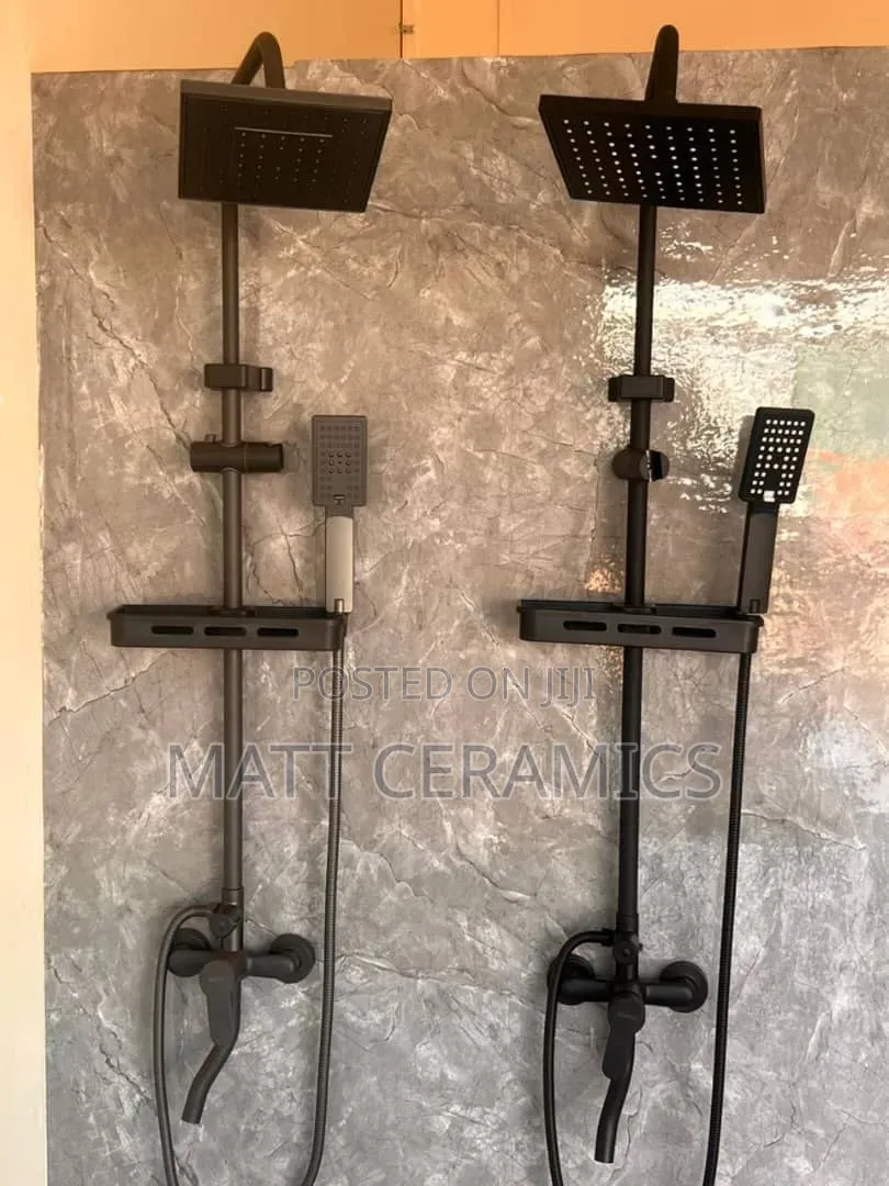 Simple Black Shower Mixer