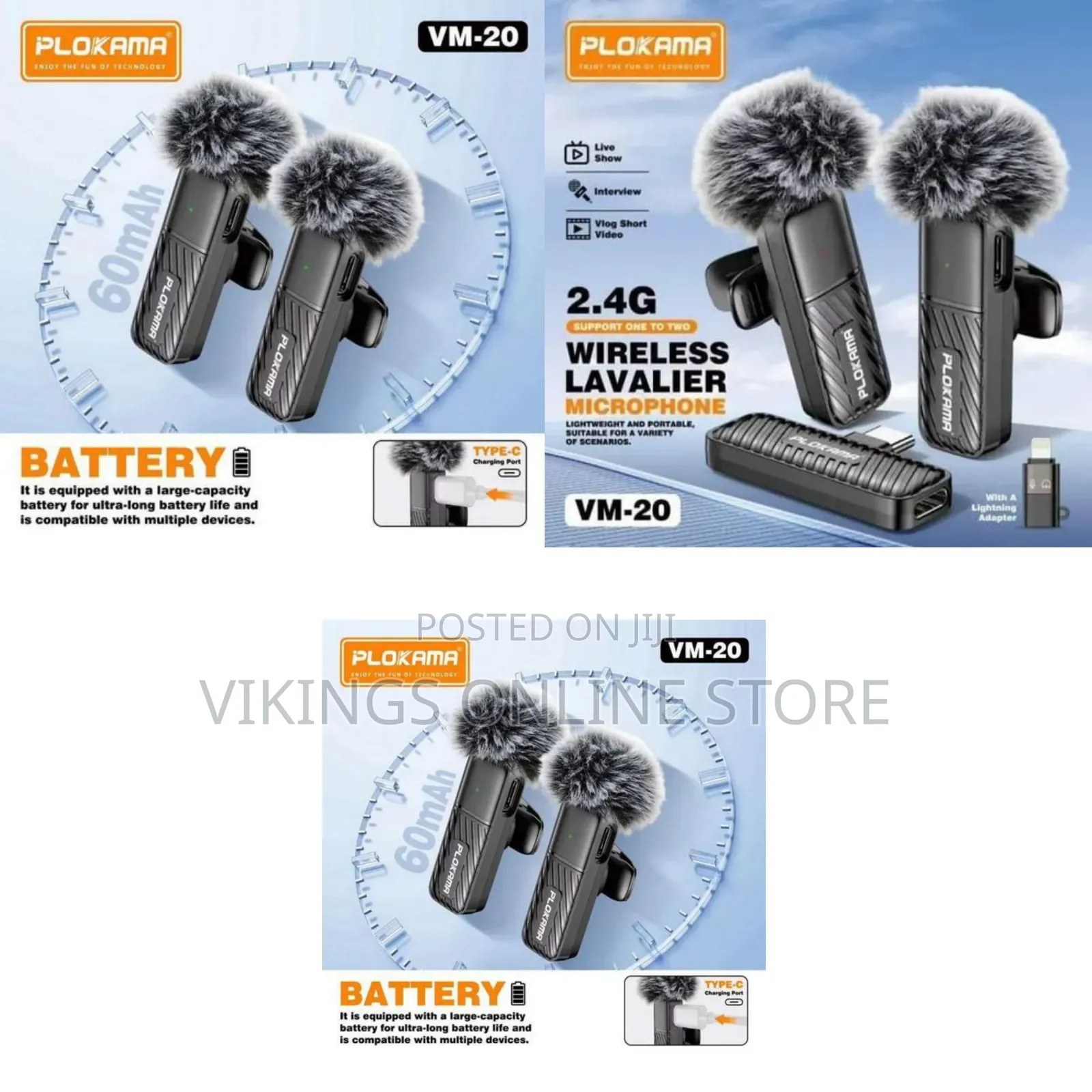 Plokama VM-20 Wireless Lavalier Microphone System