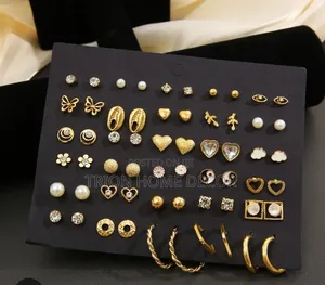 30 Pairs Classic Ladies Earrings. Made From Durable  Stainless Steel