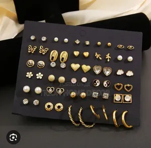 30 Pairs Classic Ladies Earrings. Made From Durable  Stainless Steel