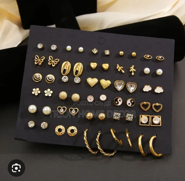 30 Pairs Classic Ladies Earrings. Made From Durable  Stainless Steel