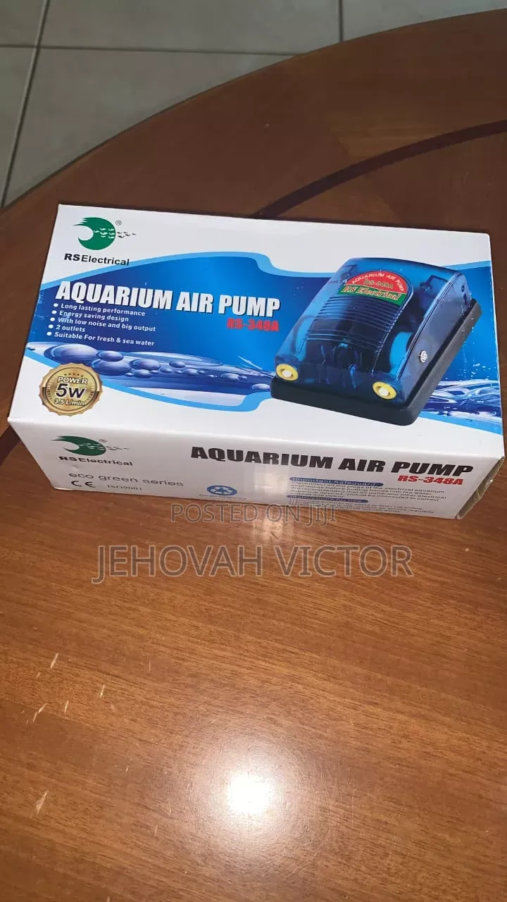 Air Pump Electric Aquarium Air Pump RS-348A 3W - Brand New