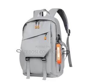 Well Designed Waterproof Backpack With USB
Port-Grey and Black