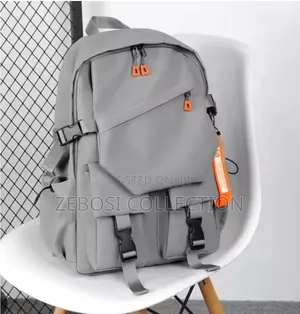 Well Designed Waterproof Backpack With USB
Port-Grey and Black