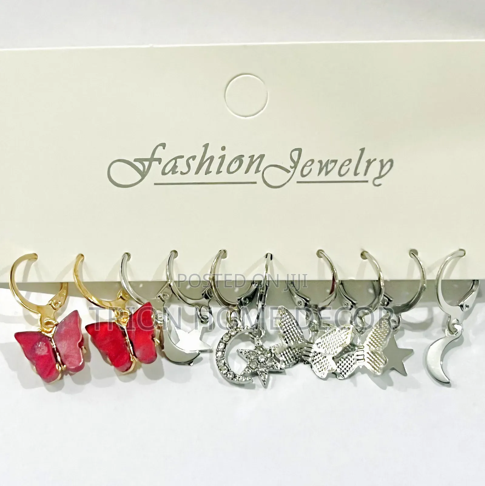 5 Pairs of Original Durable, Classic Ladies Earrings