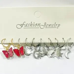 5 Pairs of Original Durable, Classic Ladies Earrings