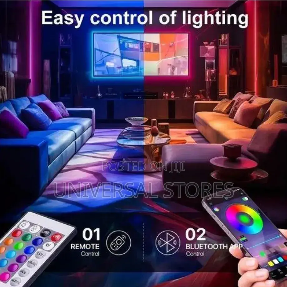 Dou-Color 10M RGB Bluetooth Control LED Strip Lights 12V USB