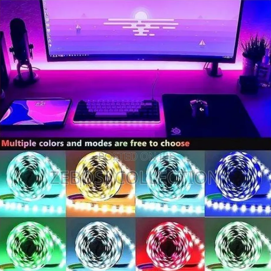Dou-Color 10M RGB Bluetooth Control LED Strip Lights 12V USB