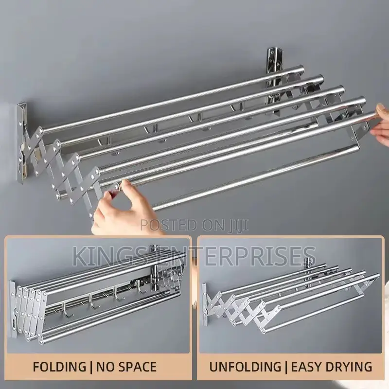 Wall Mounted Foldable Towel Rack