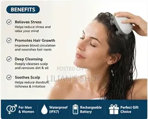 Smart Electric Head Scalp Massager With Soft Silicone Massage Claws