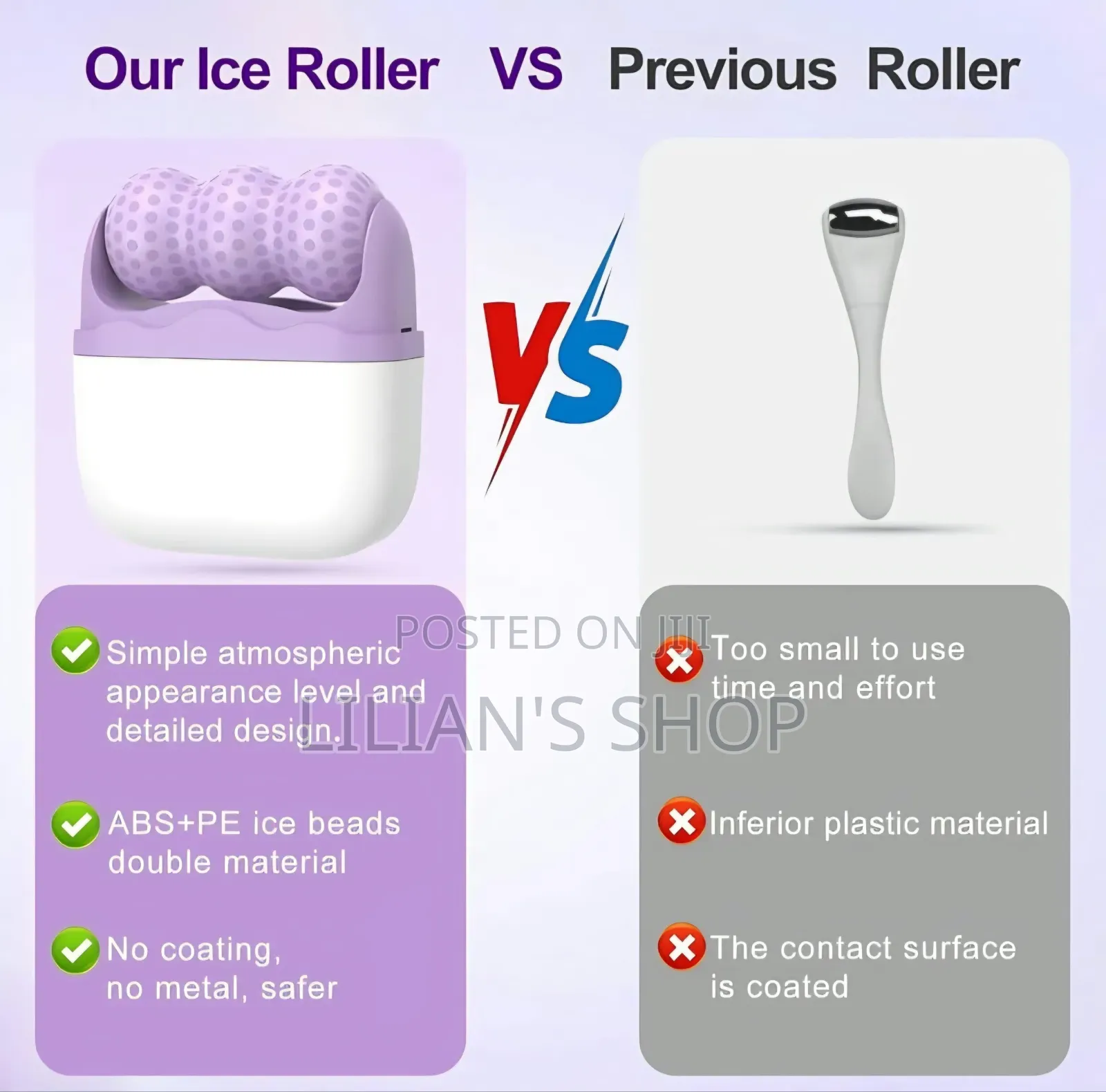 2-in-1 Dual-Sided Ice Face Roller Massager