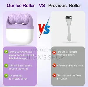 2-in-1 Dual-Sided Ice Face Roller Massager