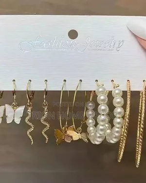 5 Pairs of Original Durable, Classic Ladies Earrings