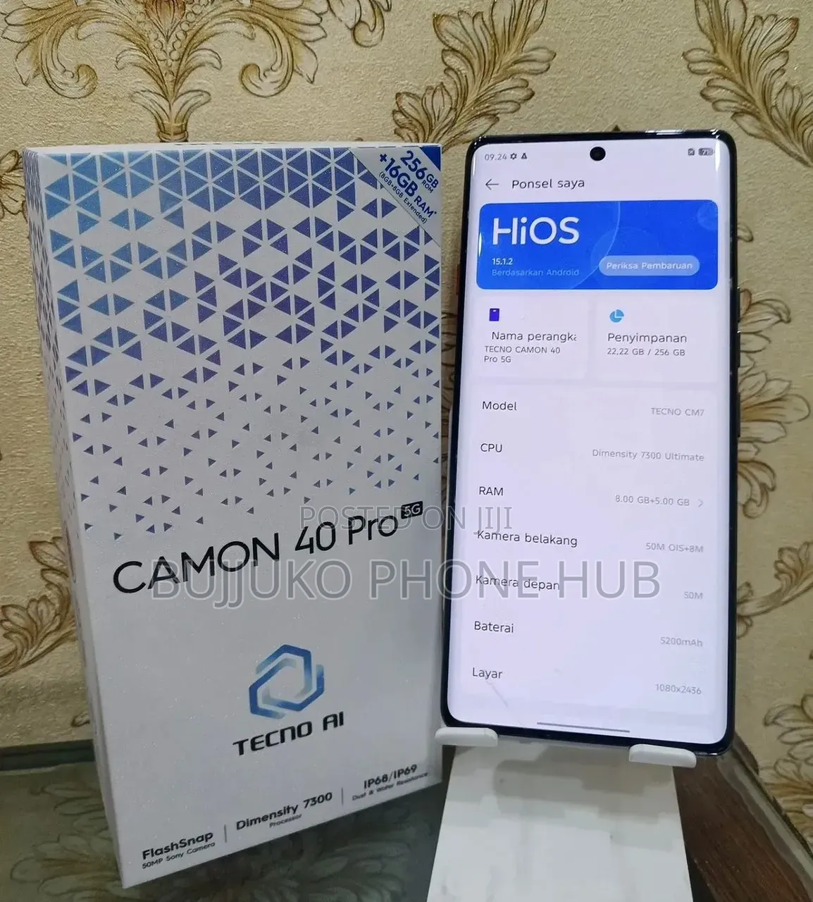 New Tecno Camon 40 Pro 5G 256 GB Black