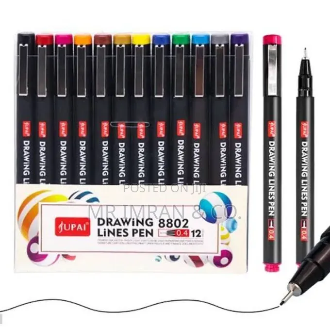 12 Jupai Drawing Lines Pens