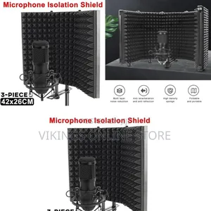 A Foldable Microphone Isolation Shield With High-Density Acoustic