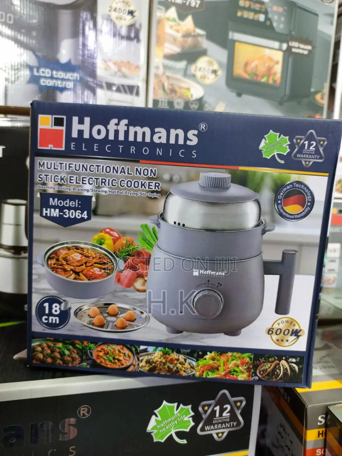 Hoffmans Multifunctional Non-Stick Electric Cooker (Model HM-3064)