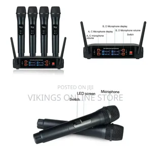 4-Channel Professional Wireless Microphone System