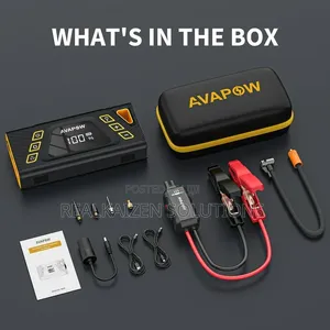USA AVAPOW Jump Starter With Air Compressor| 150PSI 6000A