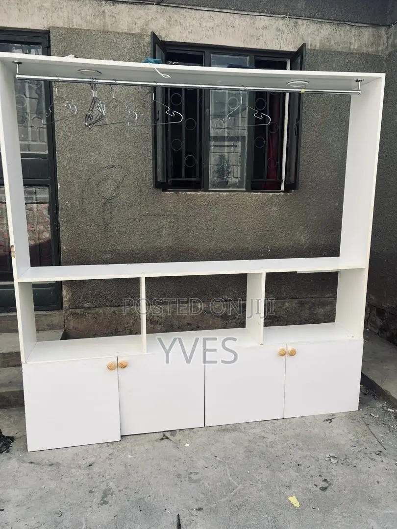 Used White Indoor Shelf. In a Good Condition