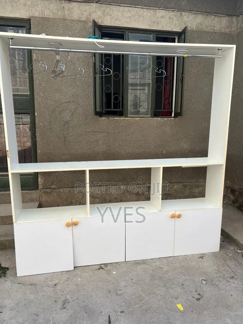 Used White Indoor Shelf. In a Good Condition
