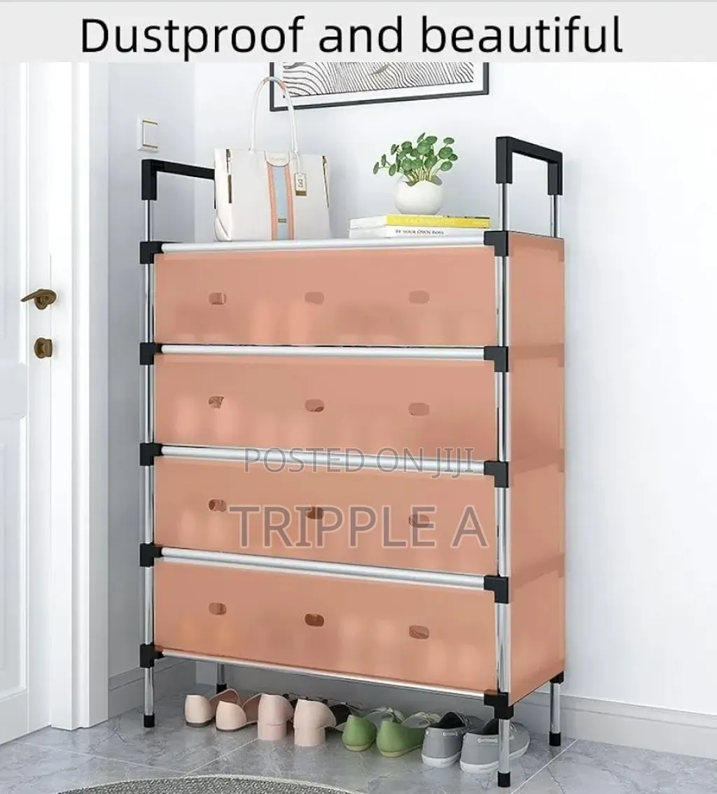 Entryway Dustproof Free Standing Shoe Rack