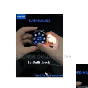 Round Waterproof Smartwatch With a Large AMOLED Screen