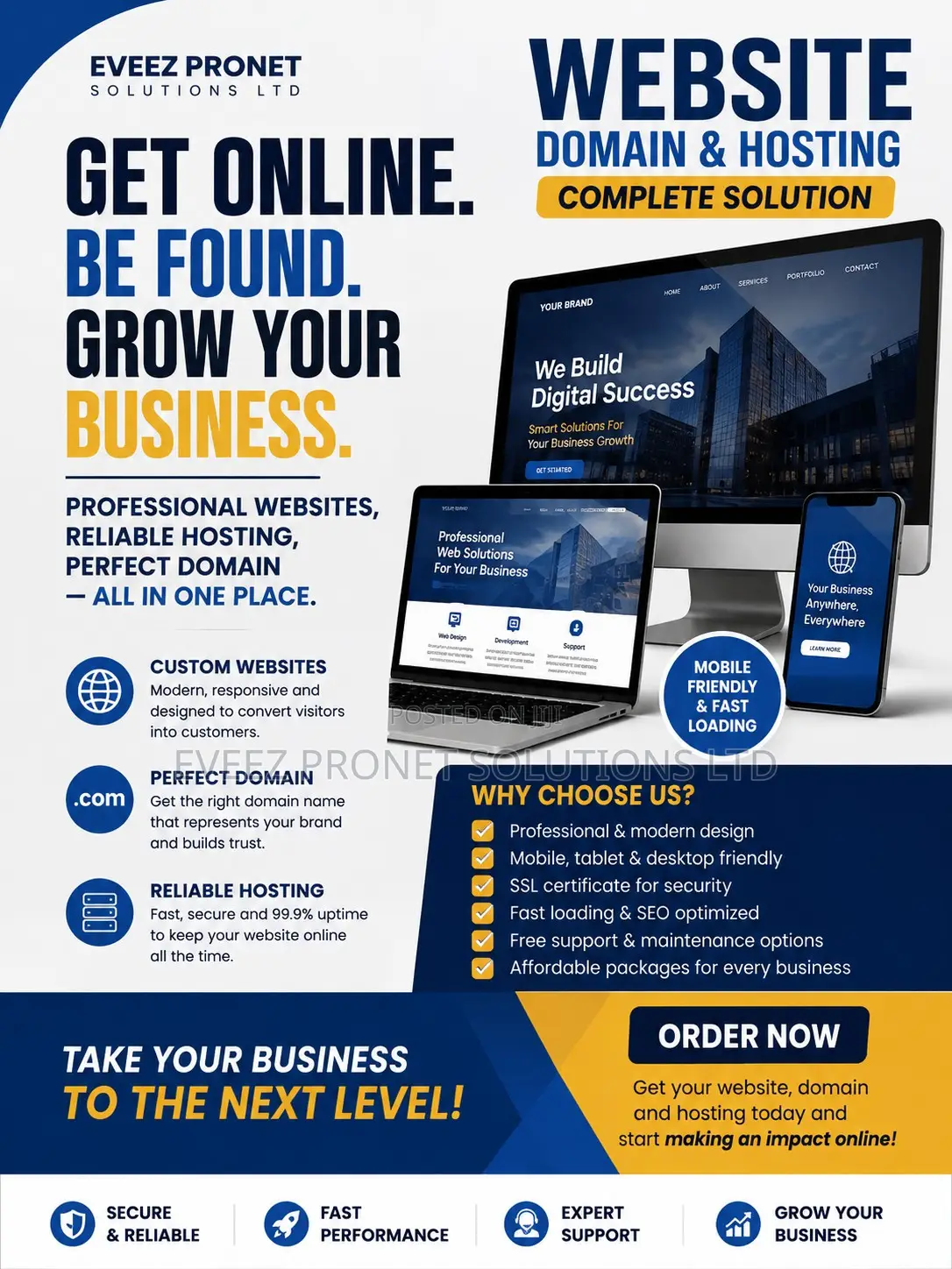 Professional Website, Domain & Hosting Services