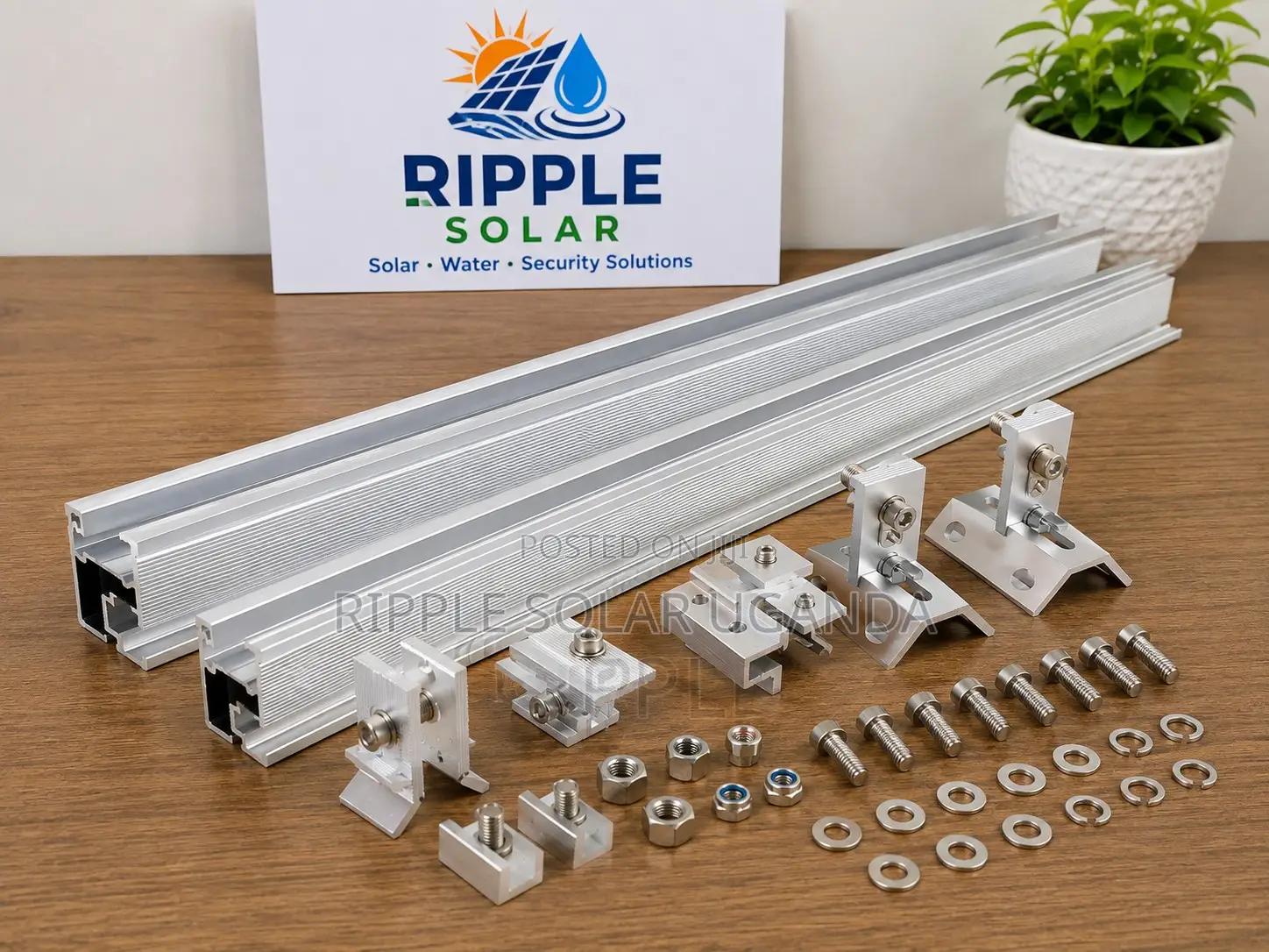 Solar Panel Rails 4.9 Feet With Accessories Aluminium Mounting Kit