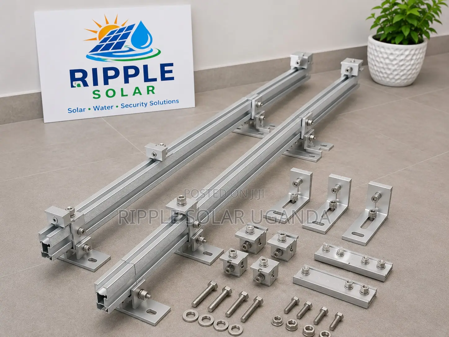 Solar Panel Rails 4.9 Feet With Accessories Aluminium Mounting Kit