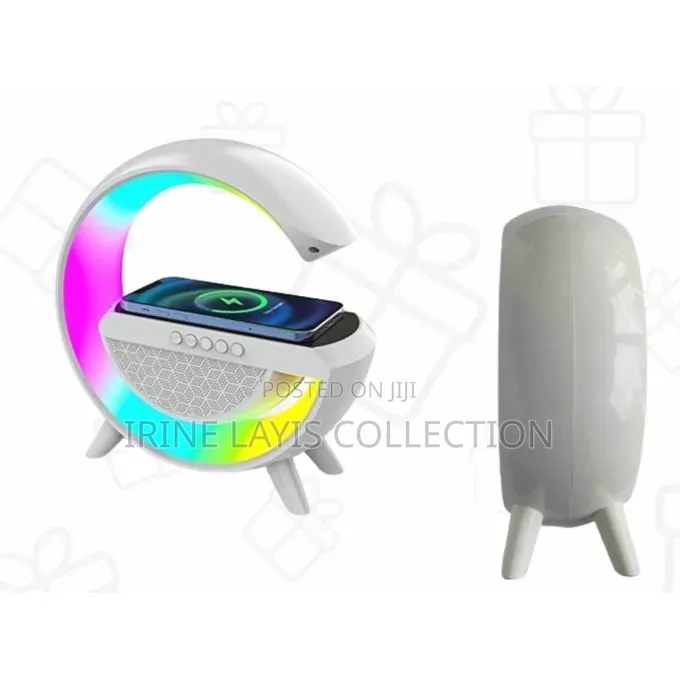 Multifunctional LED Wireless Charging Speaker.