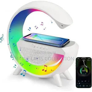 Multifunctional LED Wireless Charging Speaker.